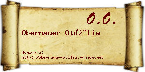 Obernauer Otília névjegykártya